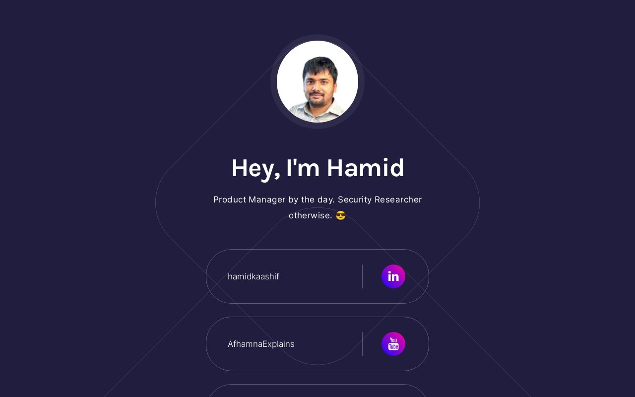 Carrd profile picture for @hamid
